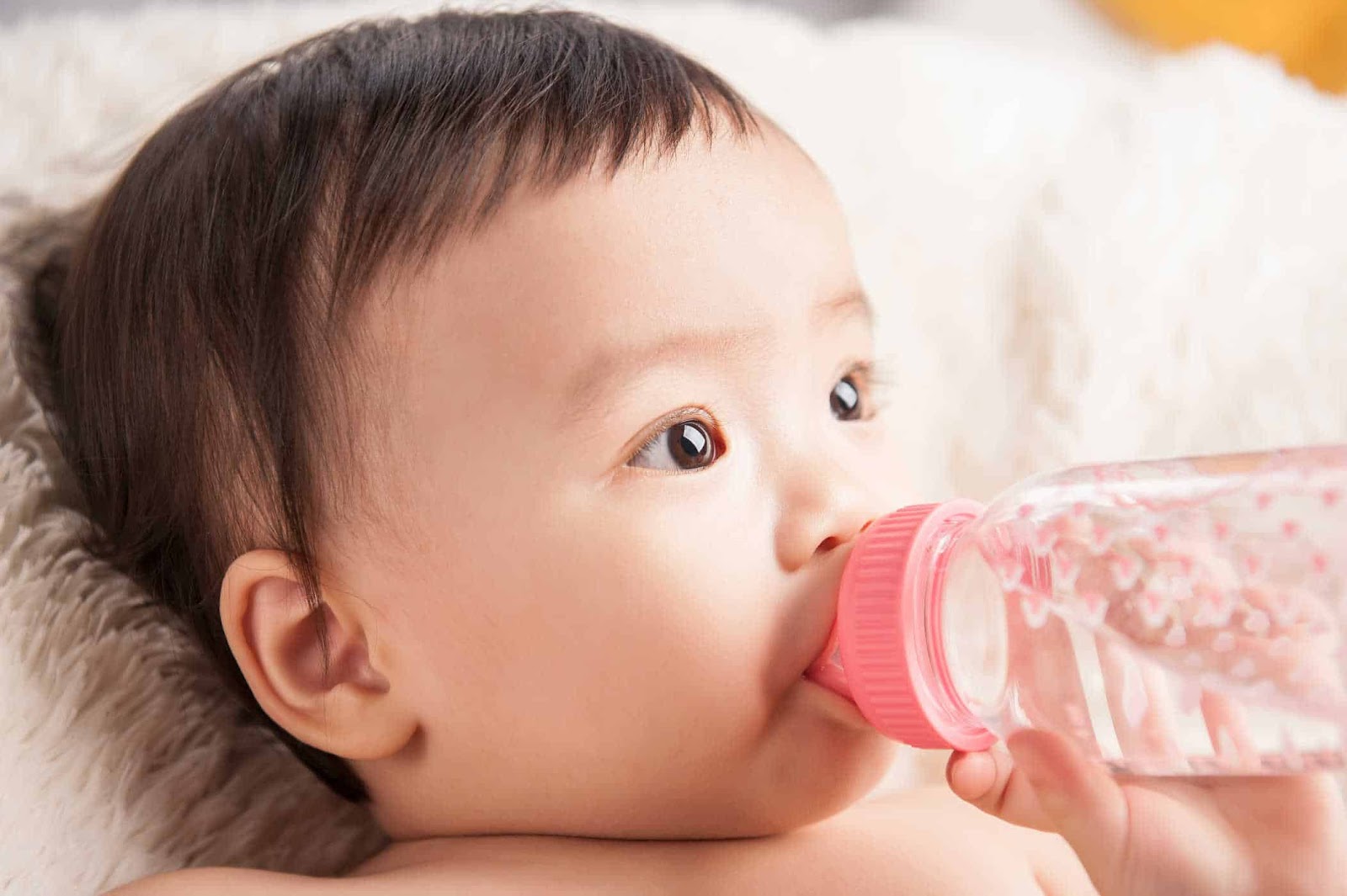 Cho trẻ uống thêm nước khi sốt